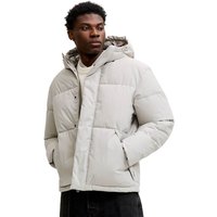 Jack And Jones Mens Soho Hooded Puffer Jacket - Dove - XL