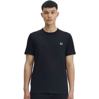 Fred Perry Mens Ringer T-Shirt - Black - XL