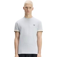 Fred Perry Mens Twin Tipped Cuff T-Shirt - Dusky Blue - L