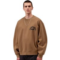 Carhartt WIP Mens Arch Script Sweatshirt - WIP H Brown/Black (Stone Washed) - XS