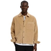 Selected Homme Mens Otto-Kris Cord Overshirt - Cornstalk - L