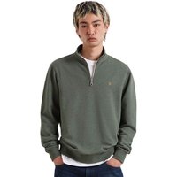 Farah Mens Arnold 1/4 Zip Sweater - Rosemary Marl - S