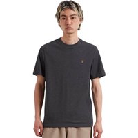 Farah Mens Danny Regular Fit T-Shirt - Washed Black Marl - XS