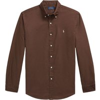 Polo Ralph Lauren Mens Custom Fit Garment-Dyed Oxford Shirt - Nutmeg Brown - XL