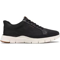 Clarks Mens Step 365 Lace Trainers - Black Nubuck - 11