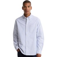 Barbour Mens Striped Authentic-Fit Long-Sleeved Shirt - Blue - XL