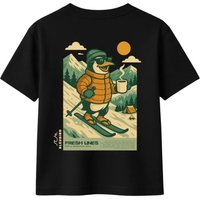 Bleubird Mens Pete The Penguin T-Shirt - Black - M
