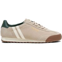 Patrick Mens Dijon Trainers - Stone/Off White/Dark Green - 8