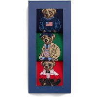 Polo Ralph Lauren Mens Bear 3-Pack Socks - Assorted - 9-12