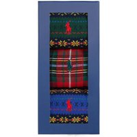 Polo Ralph Lauren Mens 3-Pack Socks - Black/Multi - 9-12