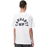 Carhartt WIP Mens Arch Script T-Shirt - White/Dark Navy - L
