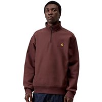 Carhartt WIP Mens Half Zip American Script Sweatshirt - Amarone - S