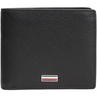 Tommy Hilfiger Mens Plaque Leather Bifold Wallet - Black - One
