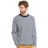 Armor Lux Mens Long-Sleeved T-Shirt - Deep Navy/Milk - M