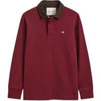 GANT Mens Corduroy Collar Rugger - Deep Grape Wine - S