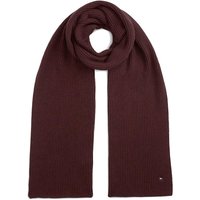 Tommy Hilfiger Mens Hilfiger Flag Scarf With Cashmere - Red Wine Melange - One