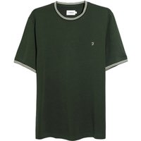 Farah Mens Dallow Tipped T-Shirt - Pine - S