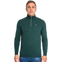 Tommy Bowe XV Kings Clothing Mens Narbonne 1/4 Zip Sweater - Verdure - 2XL
