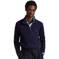 Polo Ralph Lauren Mens Wool Quarter-Zip Sweater - Hunter Navy - 2XL