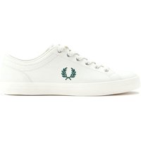 Fred Perry Mens Baseline Leather Trainers - Snow White - 7
