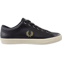 Fred Perry Mens Baseline Leather Trainers - Rich Brown - 7