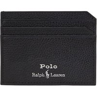 Polo Ralph Lauren Pebbled Leather Card Case - Black - One