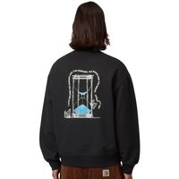 Carhartt WIP Mens Hourglass Sweatshirt - Black (Stone Washed) - XS