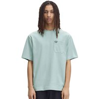 Fred Perry Mens Relaxed T-Shirt - Silver Blue - XS