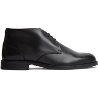 Tommy Hilfiger Mens Leather Lace-Up Ankle Boots - Black - 12