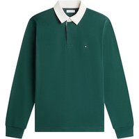 Tommy Hilfiger Mens Essential Solid Rugby Shirt - Ornamental Green - L