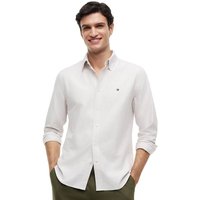 Tommy Hilfiger Mens Regular Fit Ithaca Stripe Oxford Shirt - Coastal Taupe - L