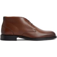 Tommy Hilfiger Mens Leather Lace-Up Ankle Boots - Winter Cognac - 8