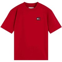 Tommy Hilfiger Boys Flag Logo Jersey T-Shirt - Primary Red - 7