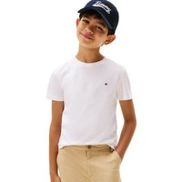Tommy Hilfiger Boys Essential Flag Embroidery T-Shirt - White - 7