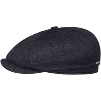 Stetson Hatteras Jersey Virgin Wool Flat Cap - Navy - XL