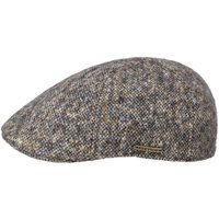 Stetson Texas Donegal Wool Flat Cap - Navy/Mottled - M