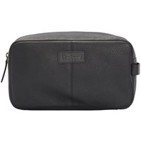 Barbour Highgate Leather Washbag - Classic Black - One