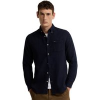 Barbour Mens Buckley Tailored Long-Sleeved Shirt - Navy - 2XL