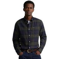 Barbour Mens Kyeloch Tailored Long-Sleeved Shirt - Shadow Classic Tartan - S