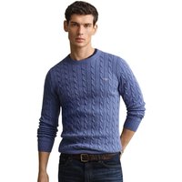 GANT Mens Classic Cable Knit Sweater - Blue Horizon - S