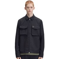Fred Perry Mens Ripstop Pocket Overshirt - Black - S