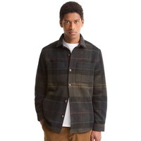 Barbour Mens Woodlane Brushed Check Overshirt - Shadow/Classic Tartan - M