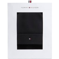 Tommy Hilfiger Mens Hilfiger Flag Scarf And Beanie Gift Box - Black - One