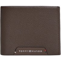 Tommy Hilfiger Mens Corporate Leather Credit Card Bifold Wallet - Testa Di Moro - One