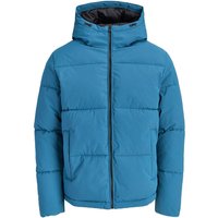 Jack And Jones Mens Galaxy Puffer Jacket - Deep Dive - L