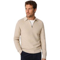 McGregor Mens Structured Cotton-Cashmere Polo Sweater - Sand - S