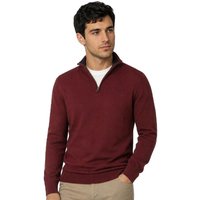 McGregor Mens Cotton-Cashmere Zip Mock Sweater - Burgundy - S