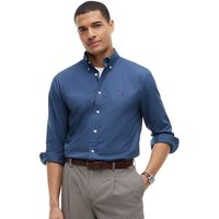 Tommy Hilfiger Mens TH Flex Regular Fit Button-Down Shirt - Aegean Sea - XS