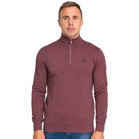 Tommy Bowe XV Kings Clothing Mens Kilgrove 1/4 Zip Sweater - Plummed - 2XL