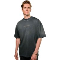 ThreefiveThree Mens Scáth Oversized Ombré T-Shirt - Charcoal - L